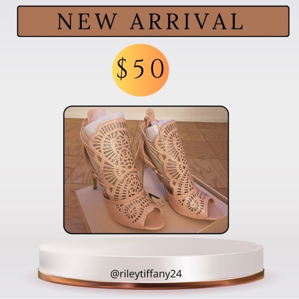 *NEW* Pink Laser Cut Shoes